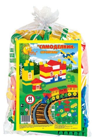 Конструктор Строитель (мини, 44 элемента)