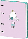 Тетрадь на кольцах «Right cat»