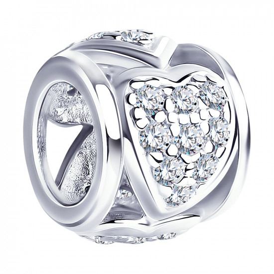 Подвеска-шарм с фианитами