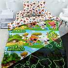 Комплект постельного белья «Мишки на каникулах»