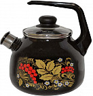 Чайник эмалированный «Рябина» со свистком