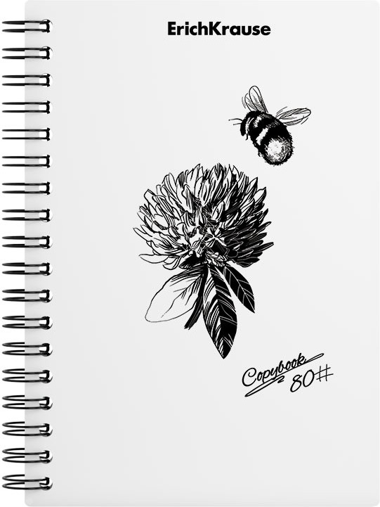 Тетрадь общая «Blossom» | Black and White | Erich Krause