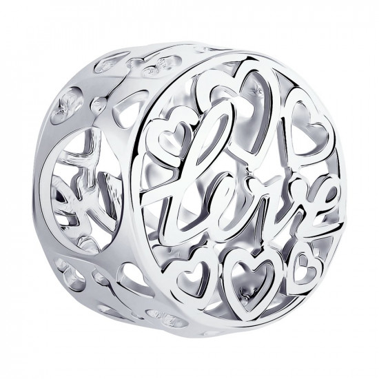 Подвеска из серебра с родированием