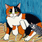 Картина по номерам «Счастливая семья»