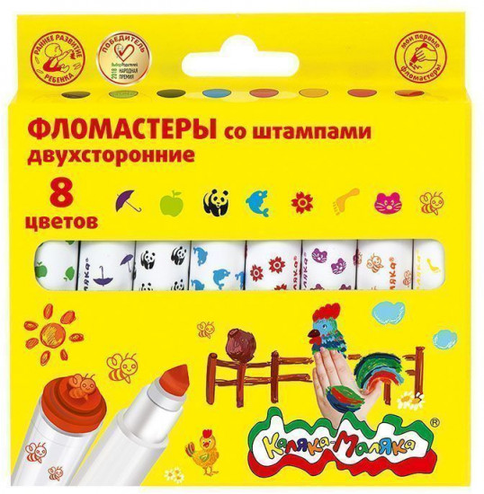 Фломастеры со штампами
