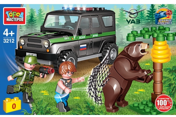 Конструктор «УАЗ Hunter. Лесная полиция» | Полиция | Город мастеров