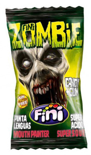 Карамель леденцовая с жевательной резинкой Zombie