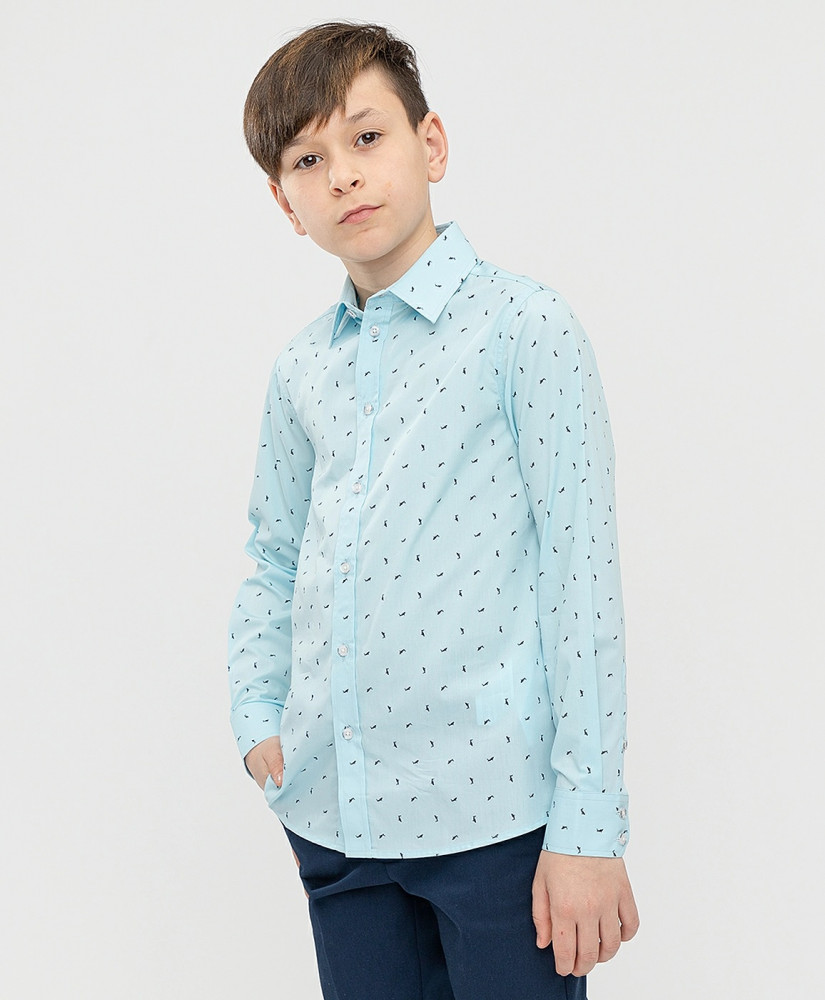 Рубашка для мальчиков | Школьная форма | Button Blue
