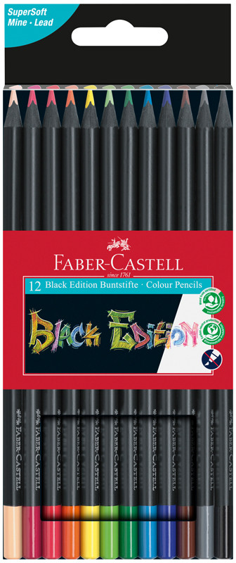 Набор цветных карандашей «Black Edition» | Playing&Learning | Faber-Castell