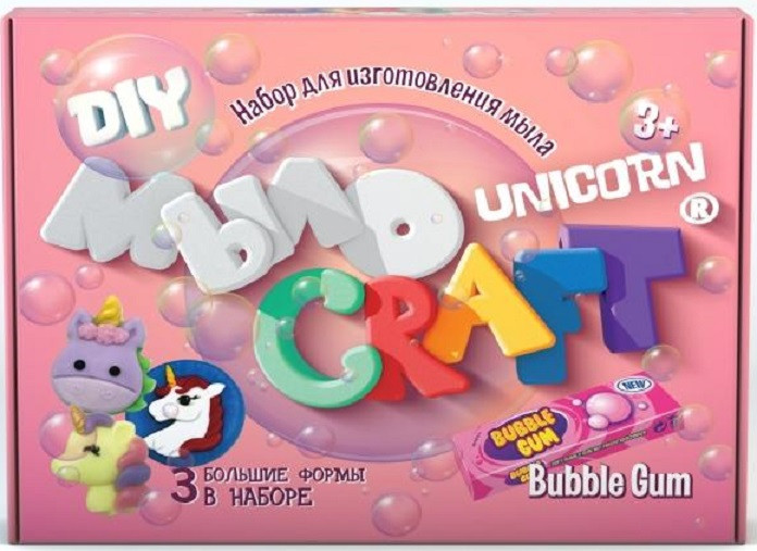 Набор для создания мыла «Unicorn. Бабл Гам» | Юный химик | Инновации для детей