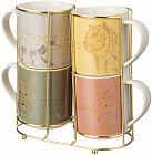 Набор кружек на подставке «Graphics»