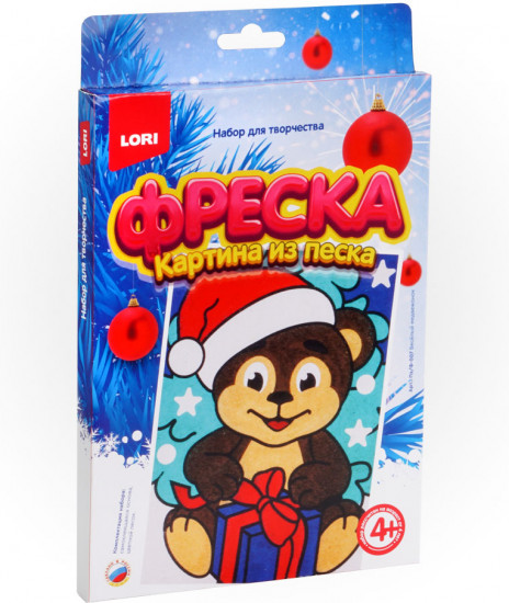 Картина из песка «Весёлый медвежонок»