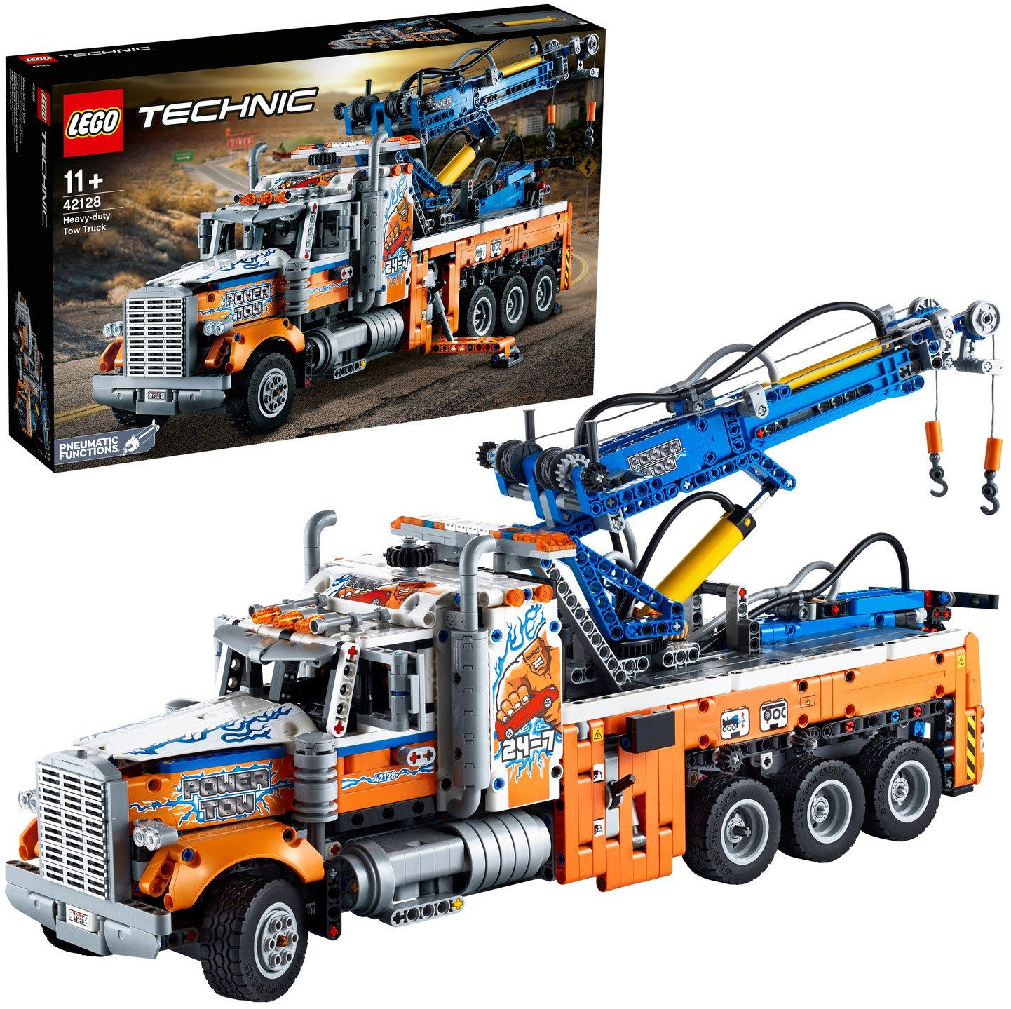 Конструктор Technic 42128 Грузовой эвакуатор Heavy-duty Tow Truck | LEGO Technic | LEGO