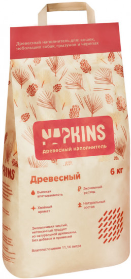 Наполнитель для кошачьего туалета древесный