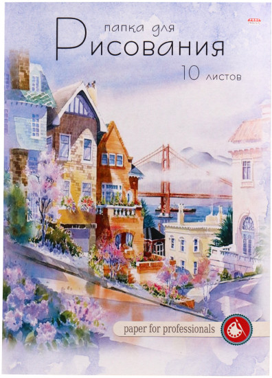Папка для рисования «Красивый город»