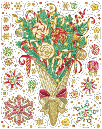 Украшение оконное «Новогодние сладости»