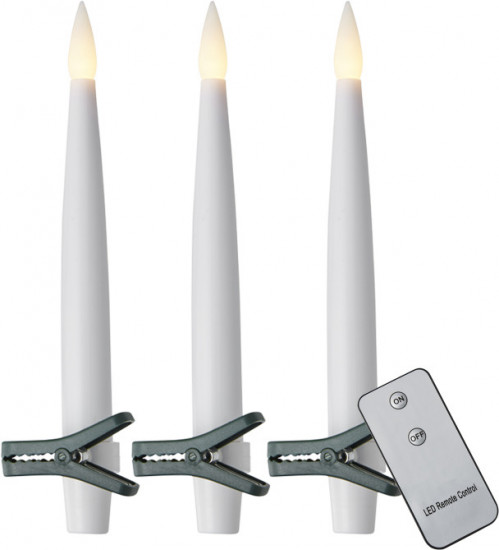 Набор ёлочных свечей на клипсах