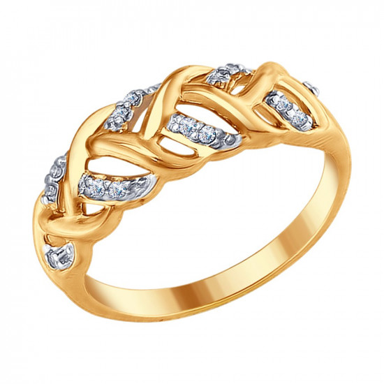 Кольцо из золоченого серебра