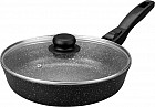 Сковорода глубокая «Черный мрамор»