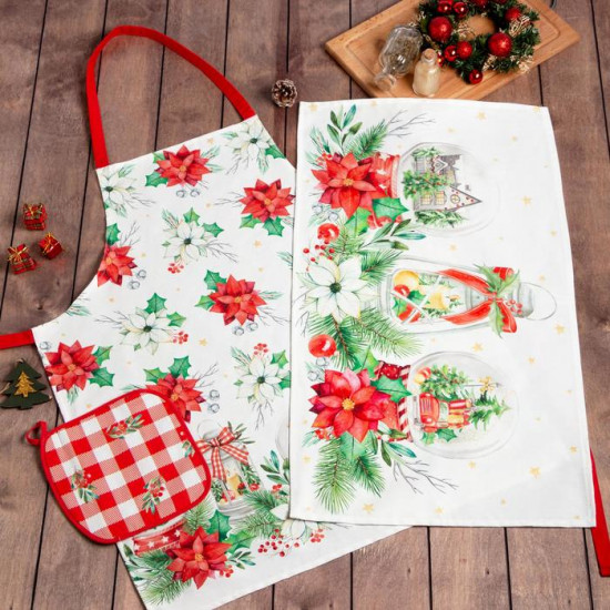Набор подарочный «Christmas red flowers»