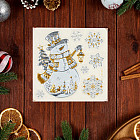 Наклейки на окна «Снеговик»