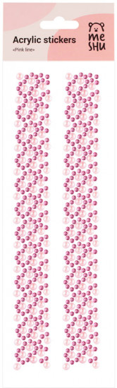 Наклейки акриловые «Pink line»