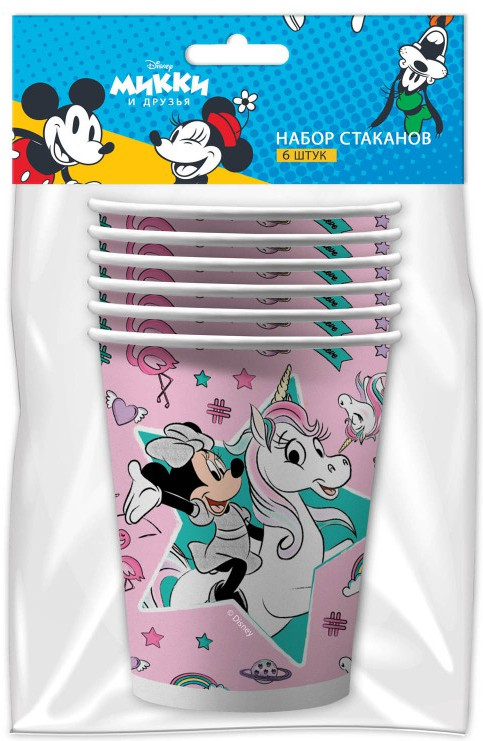 Набор бумажных стаканов «Minnie Mouse» | Минни и Микки Маус | ND Play