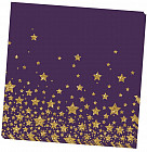 Салфетки бумажные «Звезды на черном»