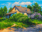 Картина по номерам «Кусты сирени»