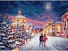 Картина по номерам «Снежная сказка в городе»