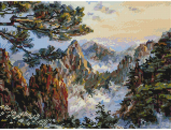 Мозаика алмазная «Китай. Хуаншань»