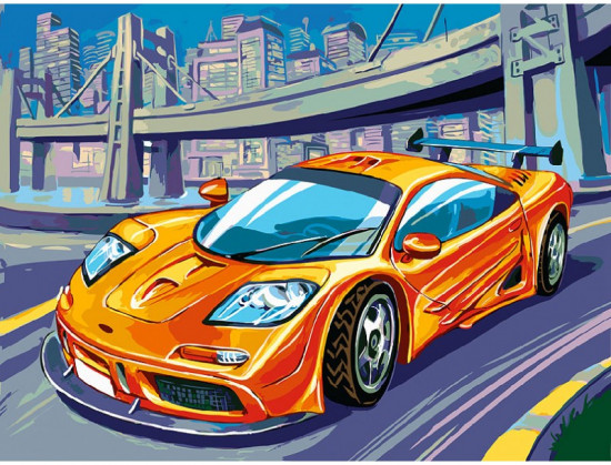 Картина по номерам «McLaren F1 GTR»