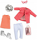 Набор одежды для кукол «Красное пальто с узором»