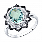 Кольцо из серебра с миксом камней