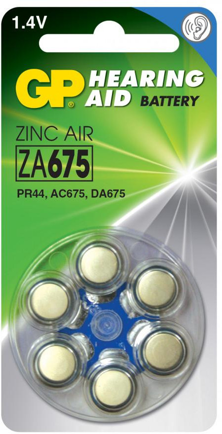Набор батареек GP Hearing Aid ZA675 | Hearing Aid | GP