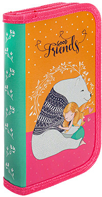 Пенал «Девочка и белый медведь»