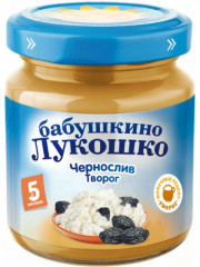 Пюре детское «Чернослив и творог»