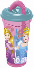 Стакан с соломинкой и крышкой «Дружные приключения»