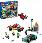 Конструктор City 60319 Пожарная бригада и полицейская погоня. Fire Rescue & Police Chase