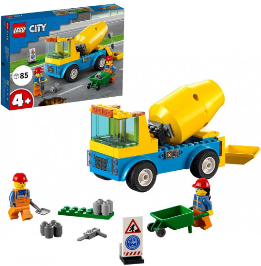 Конструктор LEGO® City 60325 Бетономешалка. Cement Mixer Truck