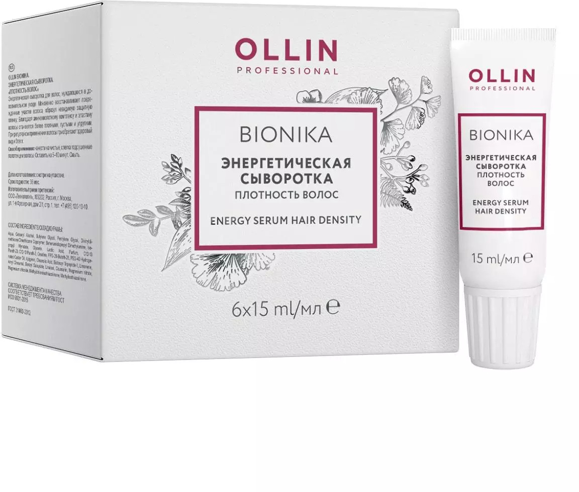 Сыворотка энергетическая «Плотность волос» | Bionika | Ollin Professional
