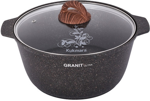 Кастрюля со стеклянной крышкой «Granit ultra original»