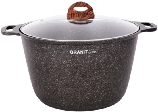 Кастрюля со стеклянной крышкой «Granit ultra original»