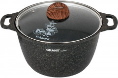 Кастрюля со стеклянной крышкой «Granit ultra original»
