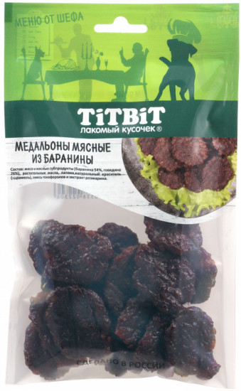 Лакомство для собак «Медальоны мясные из баранины»