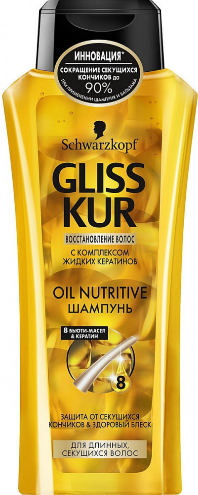 Шампунь для длинных и секущихся волос | Oil Nutritive | Gliss Kur