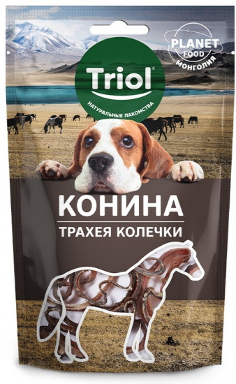 Лакомство для собак «Трахея конская в колечках»