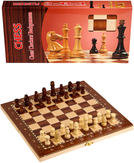 Игра настольная «Шахматы, шашки, нарды»