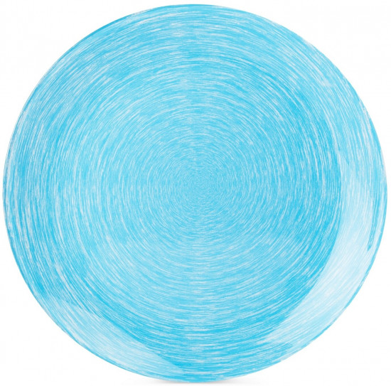 Тарелка обеденная «Brush mania light blue»