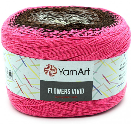 Пряжа для вязания «Flowers Vivid»